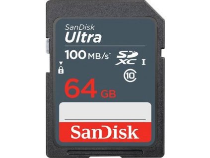 Paměťová karta Sandisk Ultra 64 GB SDXC Memory Card 100 MB/s [28451012]