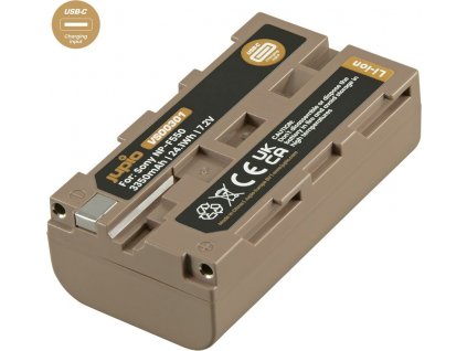 Baterie Jupio NP-F550 *ULTRA C* 3350mAh s USB-C vstupem pro nabíjení [5498410]