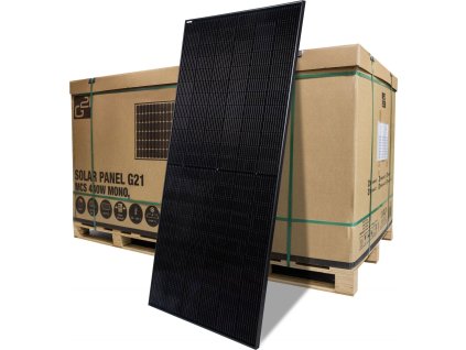 Solární panel G21 MCS LINUO SOLAR 440W mono, černý - paleta 31 ks, cena za kus [635503]