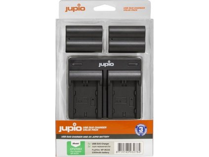 Set Jupio 2x baterie Jupio NP-W235  - 2300 mAh s duální nabíječkou pro Fuji [54983021]