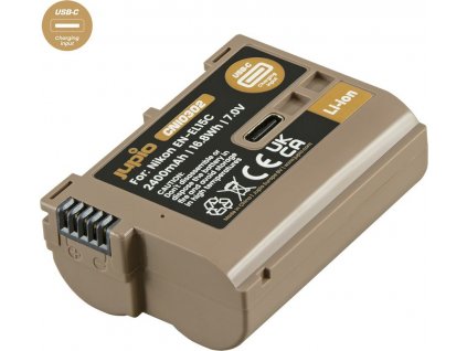 Baterie Jupio EN-EL15C *ULTRA C*  2400mAh s USB-C vstupem pro nabíjení [5498415]
