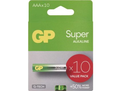 Baterie GP Super AAA, alkalická, mikrotužková (LR03), 10 ks [70374467]