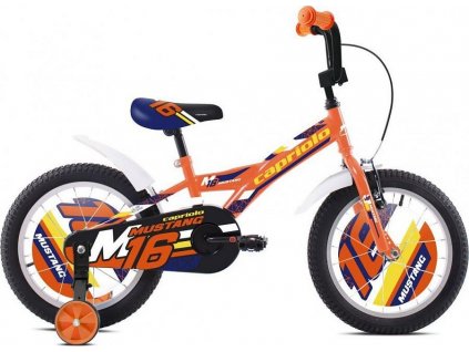 Dětské jízdní kolo Capriolo BMX 16"HT MUSTANG oranžovo-modro-černé [120375]