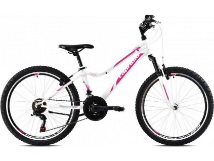 Horské jízdní kolo Capriolo DIAVOLO DX 400 FS 24"/18HT white-pink 13"  [120232]