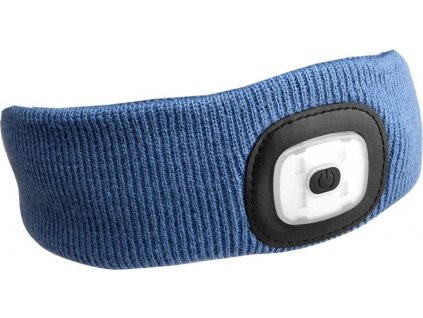 LED čelovka Sixtol čelenka s čelovkou, nabíjecí modrá [63602012]