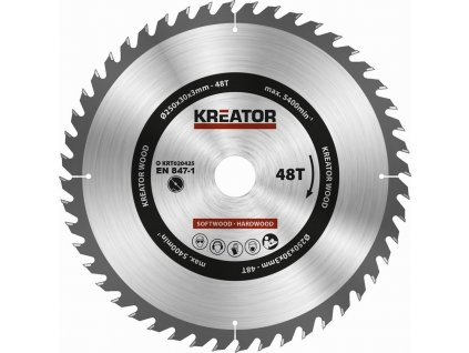 Pilový kotouč Kreator KRT020425 na dřevo 250mm, 48T [63605090]