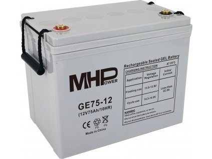 Baterie MHPower GE75-12 GEL, 12V/75Ah, T1-M6, Deep Cycle  [52350201]