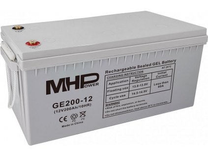 Baterie MHPower GE200-12 GEL, 12V/200Ah, T3-M8, Deep Cycle  [52350202]
