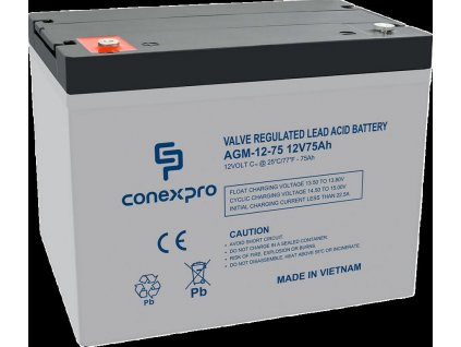 Baterie Conexpro AGM-12-75 VRLA AGM 12V/75Ah, T14  [52350033]