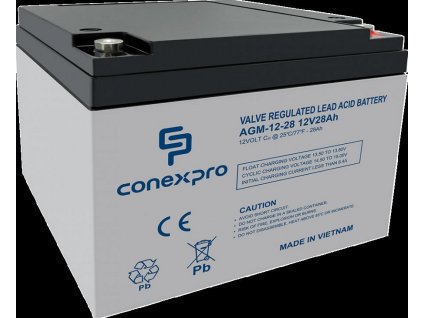 Baterie Conexpro AGM-12-28 VRLA AGM 12V/28Ah, T12  [52350036]