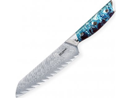 Nůž Dellinger Santoku Blue 170 mm Resin Future