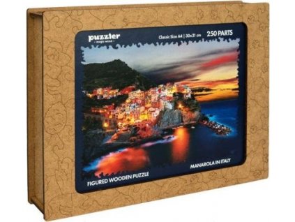 Puzzle Puzzler dřevěné, barevné - Manarola v Itálii [6950295]