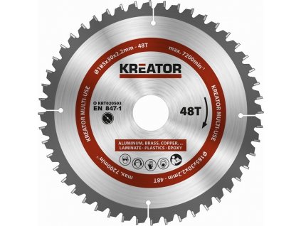 Pilový kotouč Kreator KRT020503 univerzální 185mm, 48T