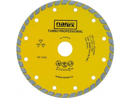 Diamantový kotouč Narex TURBO PROFESSIONAL 150 mm [63604047]