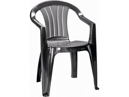 Plastová židle Keter Sicilia grafitová [610210]