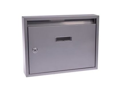 Schránka poštovní paneláková 320 x 240 x 60 mm šedá bez děr [63921673]