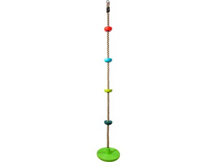 Hračka Dvěděti dětské šplhací lano s disky barevné [6002757]