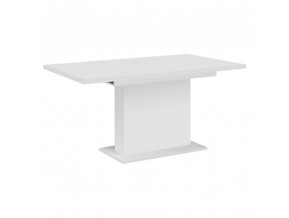 Jídelní stůl, bílá, 160-200x90 cm, BOBA