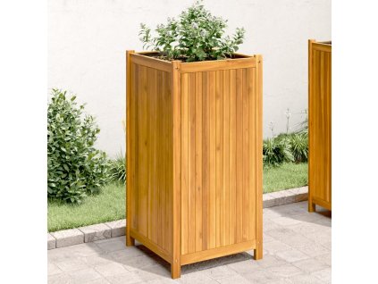 Zahradní truhlík s vložkou 50x50x100 cm masivní akáciové dřevo [366447]