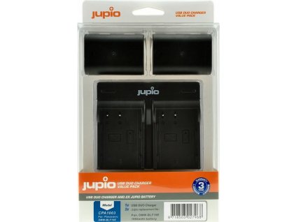 Set Jupio 2x DMW-BLF19E 1860mAh + USB duální nabíječka [54984565]