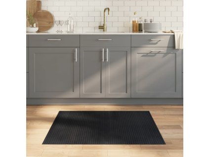 Koberec obdélníkový 80 x 100 cm bambus [376768] (Barva Černá)