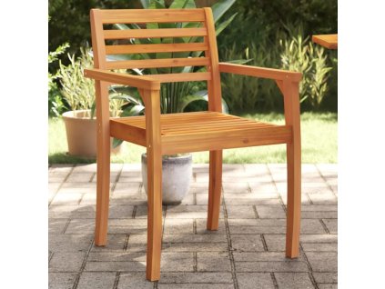 Zahradní židle 8 ks 59 x 55 x 85 cm masivní akáciové dřevo [3217204]