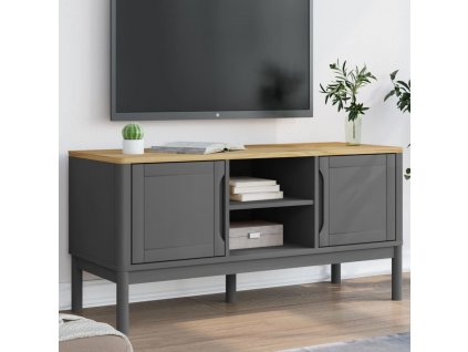 TV stolek FLORO 114 x 43 x 55 cm masivní borové dřevo [374016]
