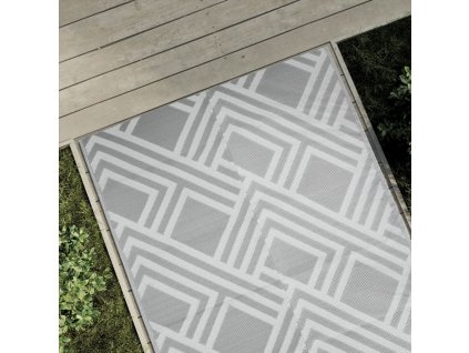 Venkovní koberec šedý 120 x 180 cm PP [368562]