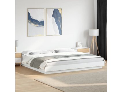 Rám postele 180 x 200 cm kompozitní dřevo [3281168] (Barva Bílá)
