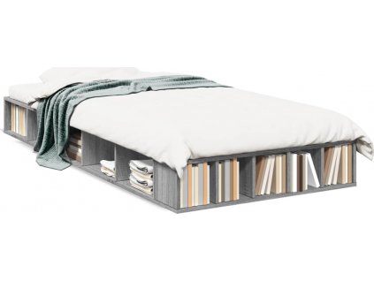 Rám postele šedý sonoma 90 x 200 cm kompozitní dřevo [3280522]