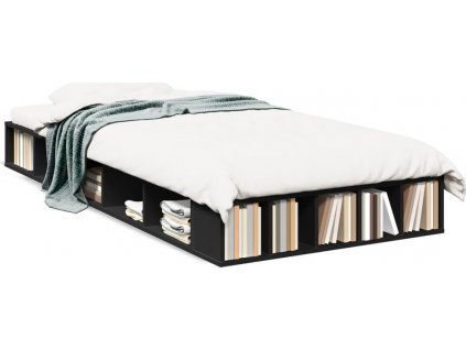 Rám postele černý 90 x 190 cm kompozitní dřevo [3280525]