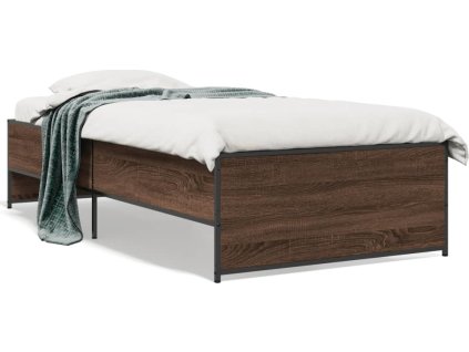 Rám postele 90 x 190 cm kompozitní dřevo a kov [845250]