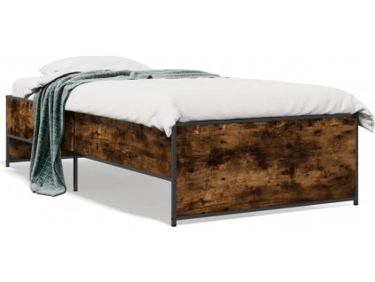 Rám postele 100 x 200 cm kompozitní dřevo a kov [845238]