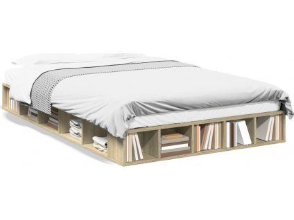 Rám postele dub sonoma 120 x 190 cm kompozitní dřevo [3280505]