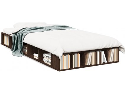 Rám postele hnědý dub 90 x 190 cm kompozitní dřevo [3280530]