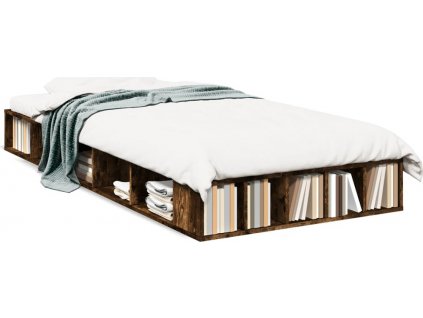 Rám postele kouřový dub 75 x 190 cm kompozitní dřevo [3280535]