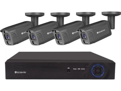 Kamerový set Securia Pro NVR4CHV5S-B IP, 5Mpx, 4 kamery, PoE NVR, černá [72022054]