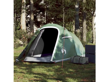 Kempingový stan tunel pro 2 osoby nepromokavý [94604] (Barva Zelená)