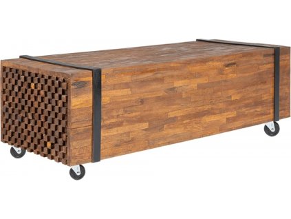 Konferenční stolek 110 x 45 x 38 cm masivní teakové dřevo [326172]