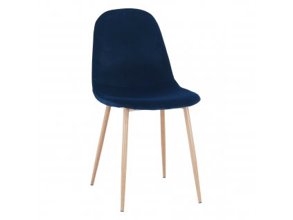 Židle, modrá Velvet látka / buk, LEGA