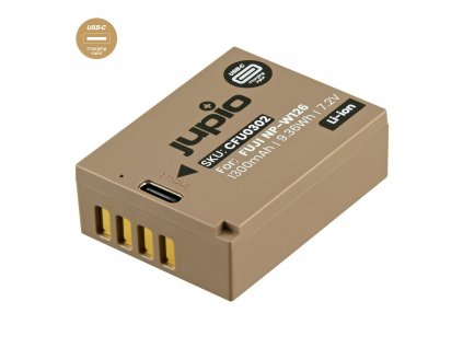 Baterie Jupio NP-W126S *ULTRA C* 1300mAh s USB-C vstupem pro nabíjení [54984193]