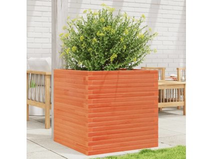 Zahradní truhlík 70 x 70 x 68,5 cm masivní borové dřevo [3282476] (Barva Voskově hnědá)