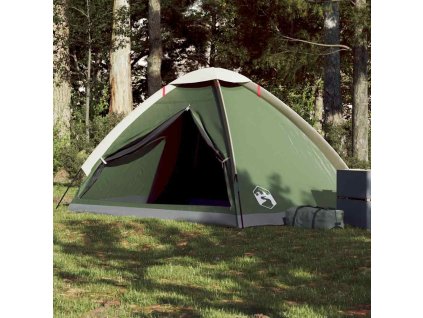 Kempingový stan kopule pro 4 osoby nepromokavý [94762] (Barva Zelená)