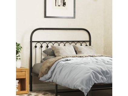 Kovové náhradní čelo postele 107 cm [376630] (Barva Černá)