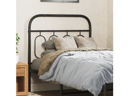 Kovové náhradní čelo postele 90 cm [377145] (Barva Černá)