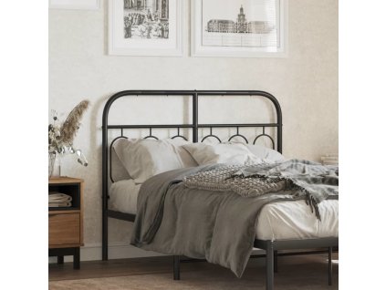 Kovové náhradní čelo postele 120 cm [377148] (Barva Černá)