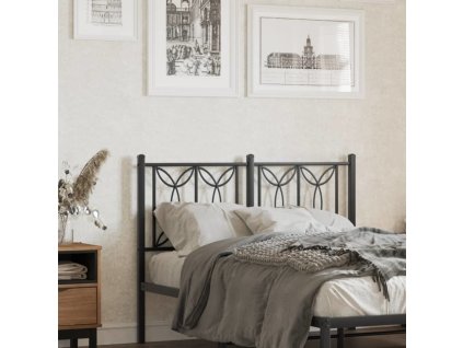 Kovové čelo postele 120 cm [376208] (Barva Bílá)