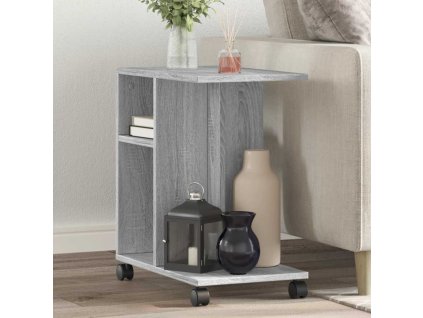 Odkládací stolek na kolečkách 50x30x55 cm kompozit [840574] (Barva Šedá sonoma)