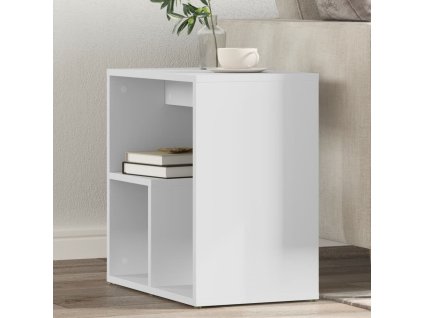 Odkládací stolky 2 ks 50x30x50 cm kompozitní dřevo [840556] (Barva Bílá)