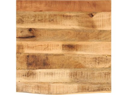 Stolní deska 40x40x3,8 cm živá hrana hrubé mangovníkové dřevo [370390] (Barva Přírodní)